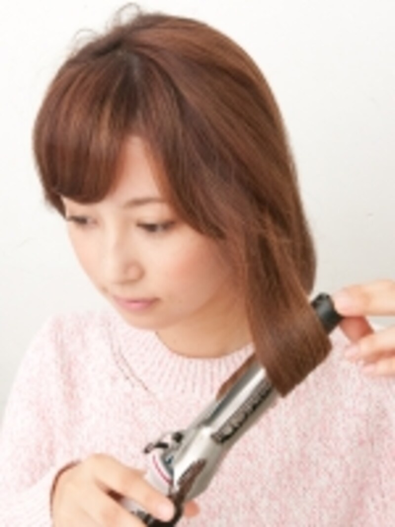 サイドとバックで4ブロックに分けて巻く