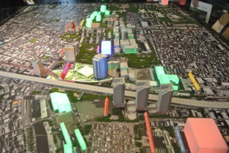 新街区「新宿スカイフォレスト」エリア模型
