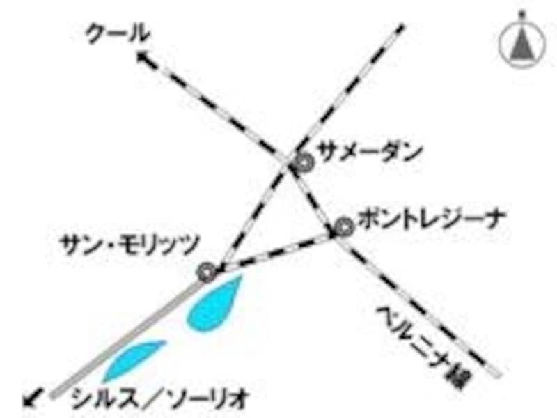 ポントレジーナ概略地図