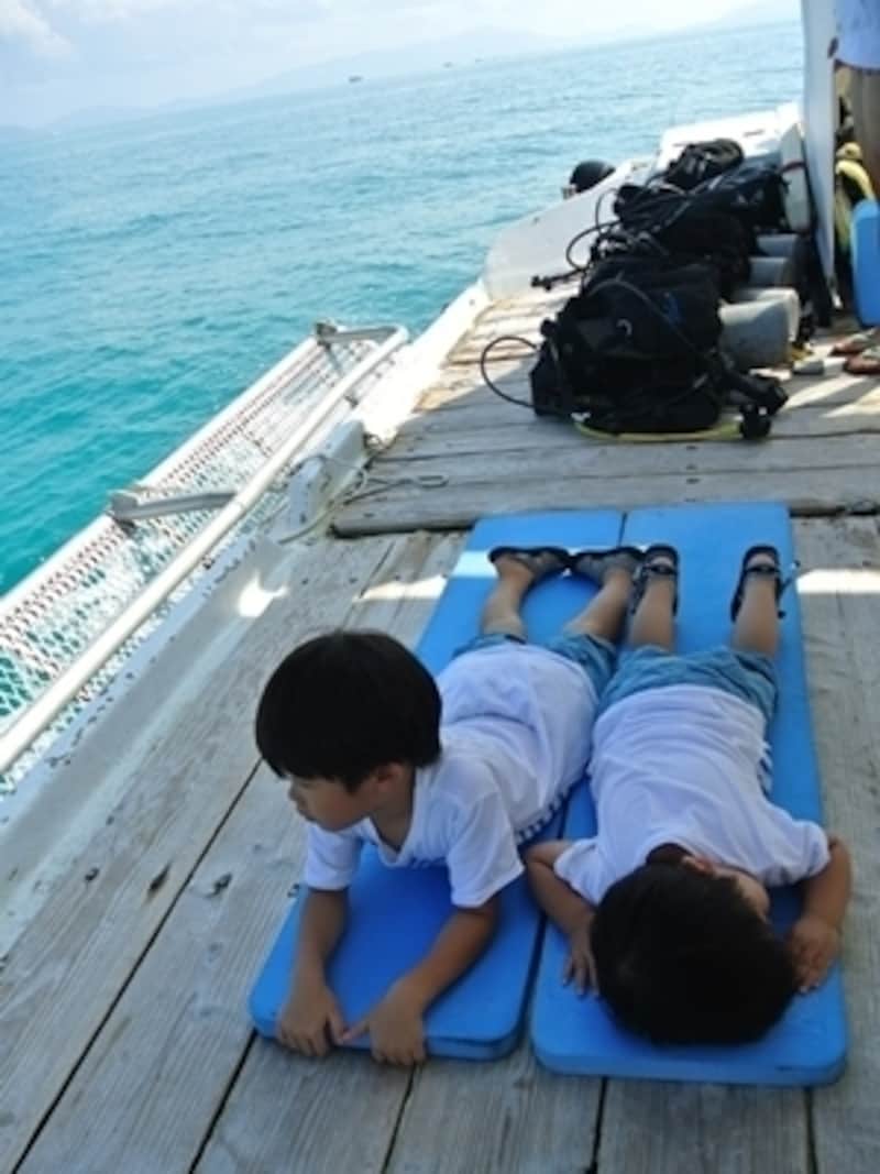 高速船でのゆったりタイム