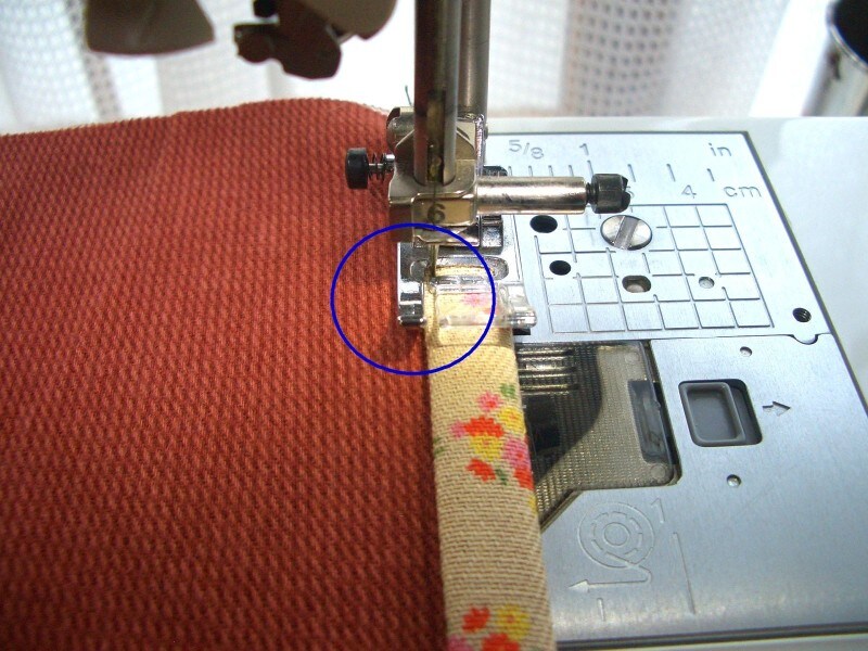 三つ折りの縫い方…ミシンで縫う