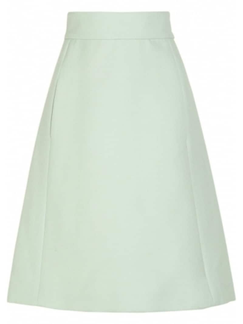 Chloe／High-waisted wool A-line skirt