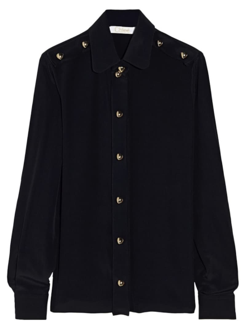 Chloe／Silk crepe de chine blouse
