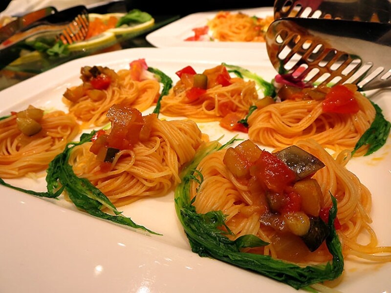 冷製お野菜とトマトのカッペリーニ