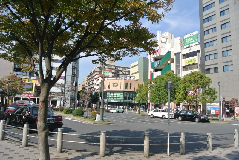 西葛西の駅前ロータリー