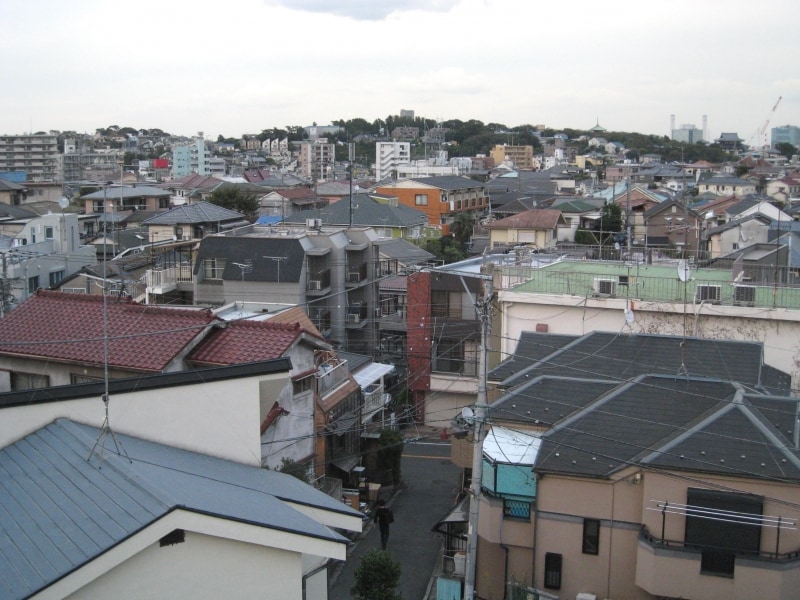 街を見下ろしたところ