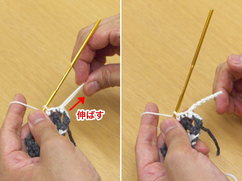 自然とねじりになる