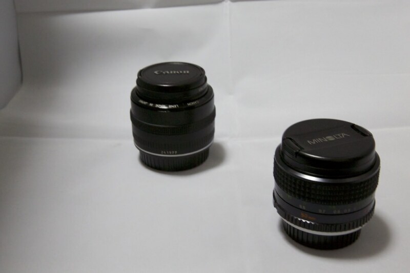 F22で撮影。後ろのレンズもボケることなく写っている