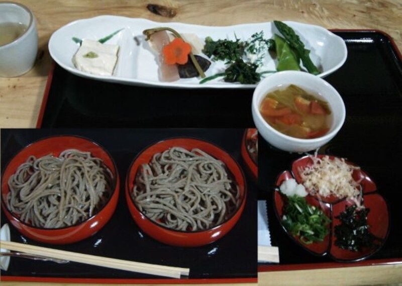 「姫のそば ゆかり庵」のそば御膳