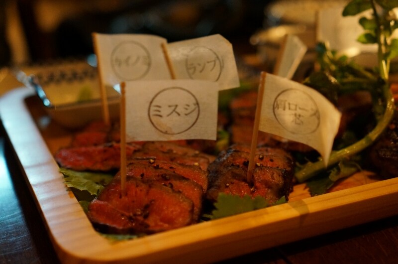 ミスジ、カイノミ、ランプ、肩ロース芯、ザブトン、ショートリブ