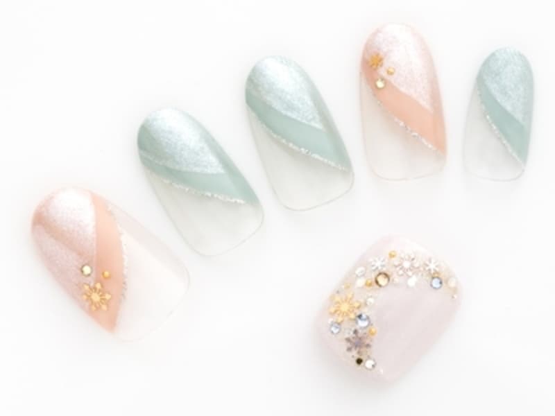 ニットが似合う 優しい冬パステルカラー ネイルアート All About
