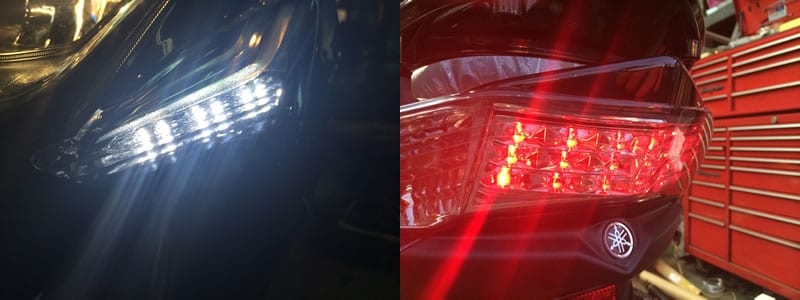 LEDポジションライトとストップランプ