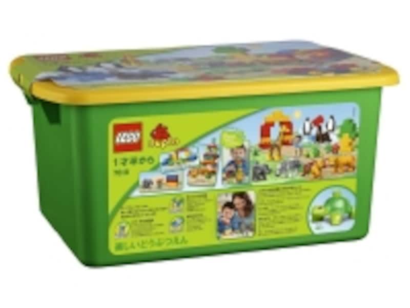 お片づけに便利なコンテナ入り。基礎版も付いています