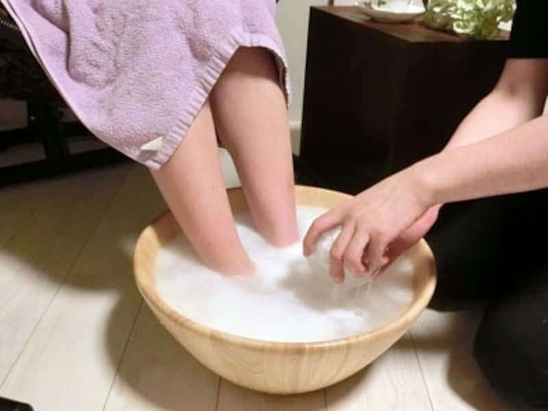 炭酸泉フットバス