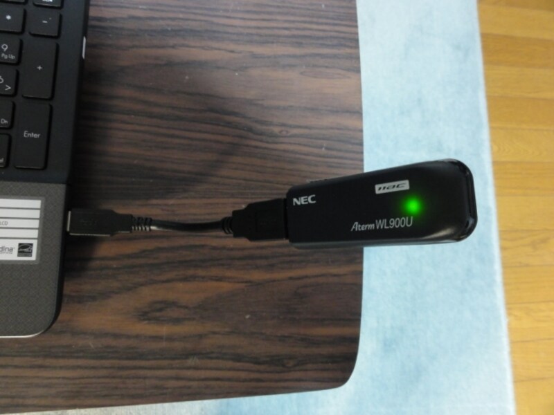 11acの子機で速度測定。