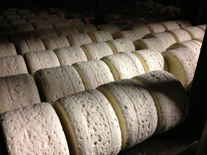 洞窟内で静かに熟成されるロックフォール