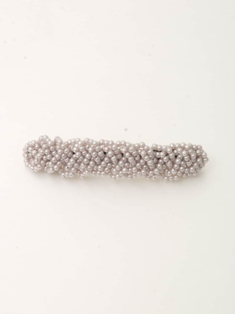 パールのバレッタ