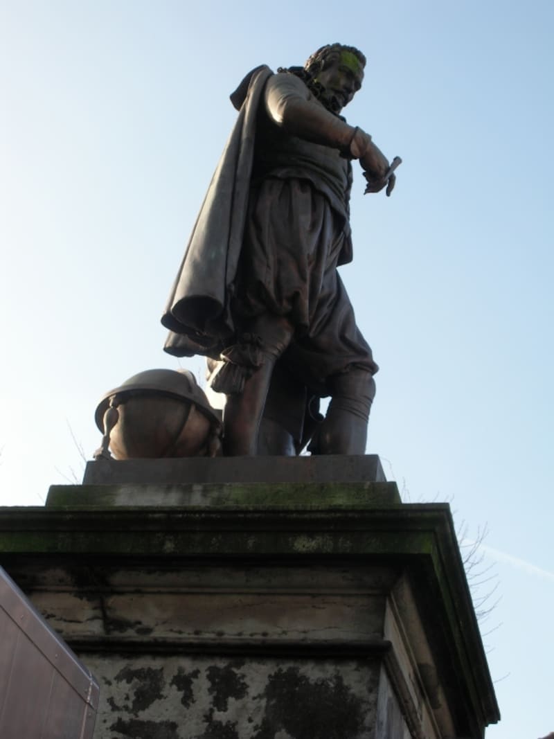 有名チョコレート店がある広場だ