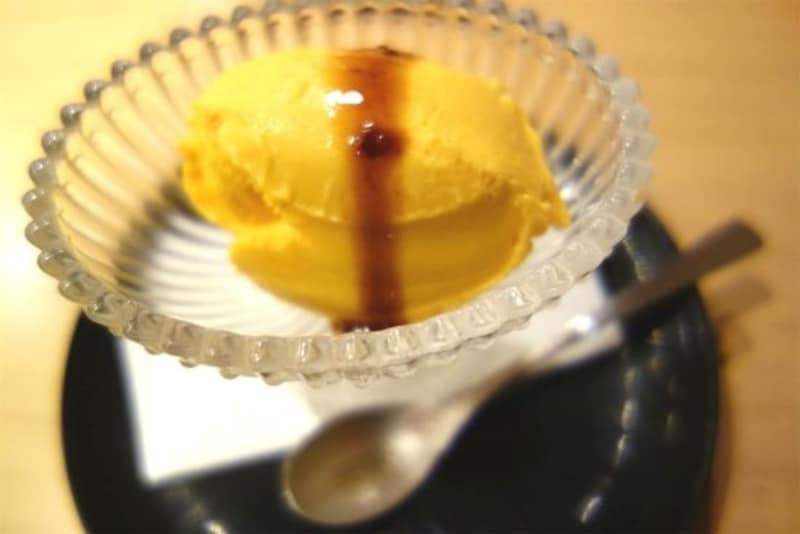 南瓜のアイスクリーム