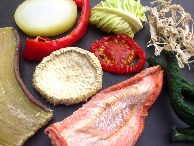 お好きな野菜を干して