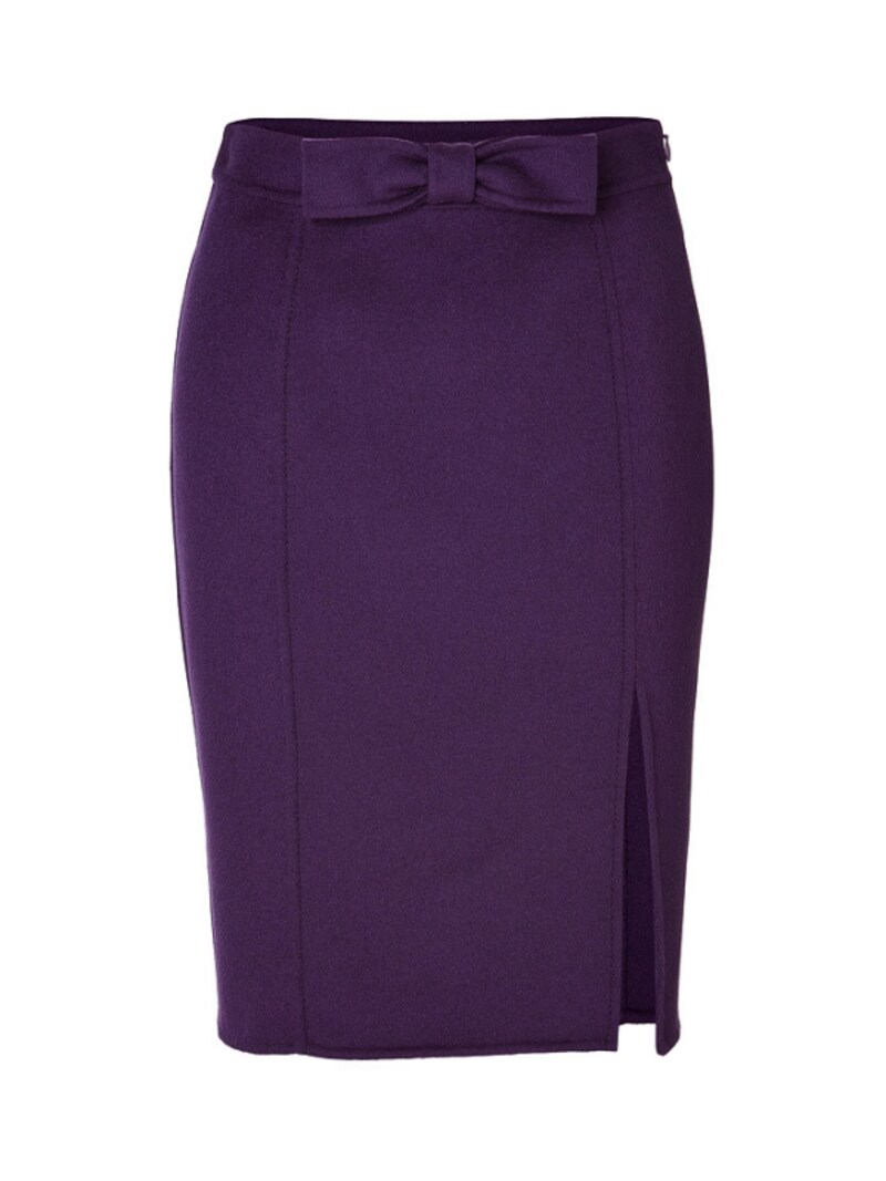 MOSCHINO CHEAP & CHIC/Wool Skirt with Bow