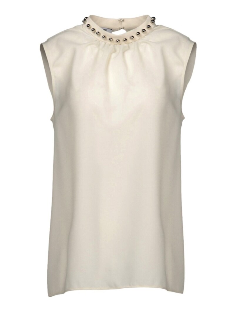 MOSCHINO CHEAP & CHIC/Sleeveless shirt IVORY