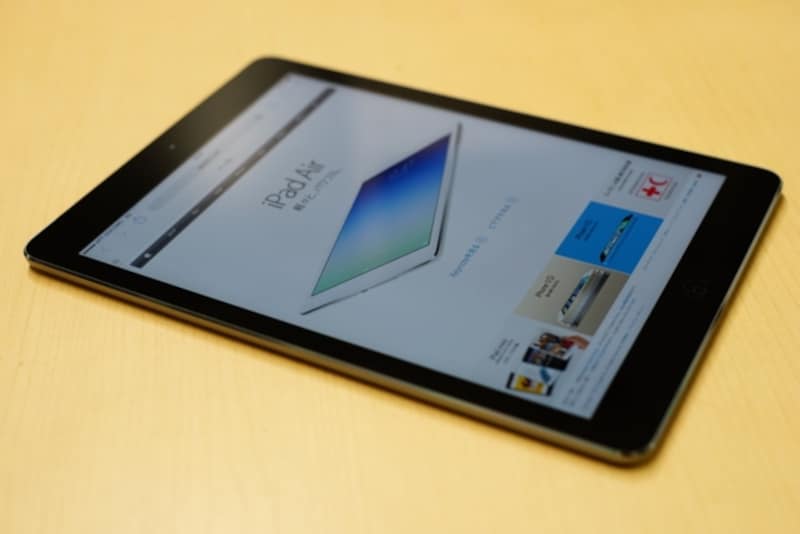 iPad Airにてネット接続例