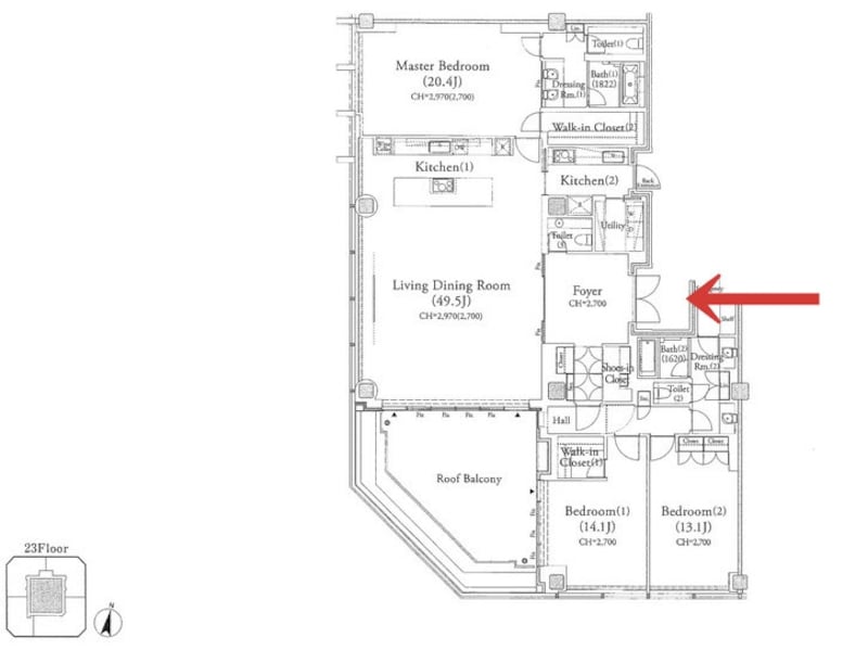 平河町森タワーレジデンスペントハウス