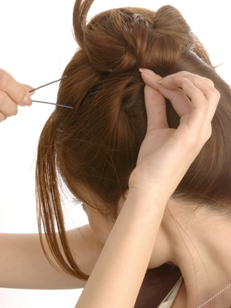 アメピンで固定