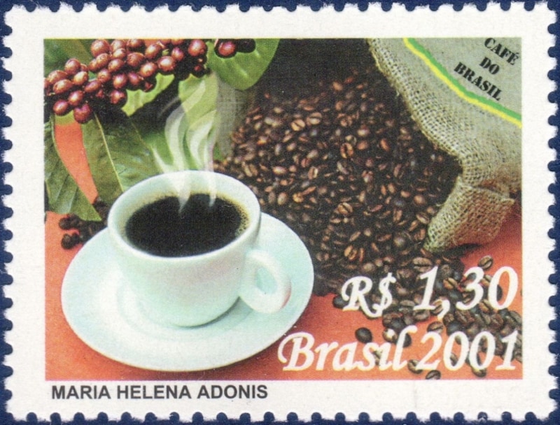 ブラジルのコーヒー切手