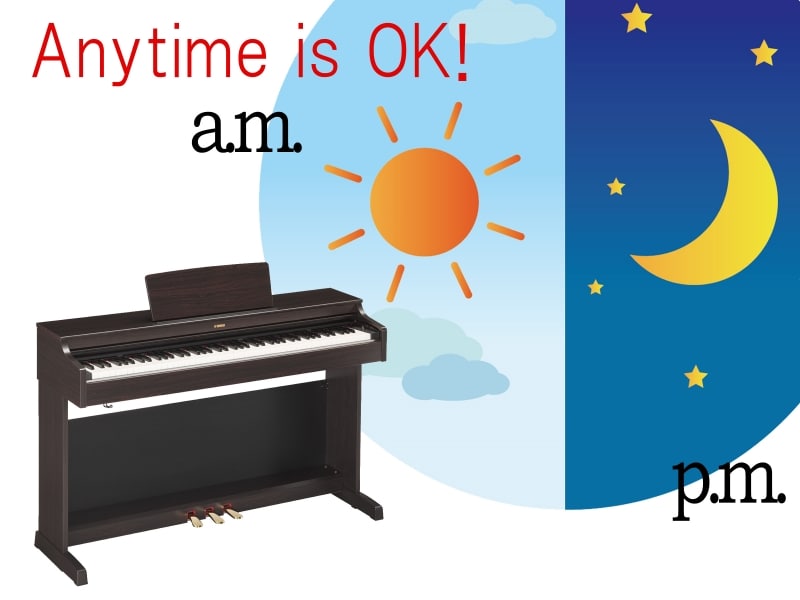 電子ピアノの写真