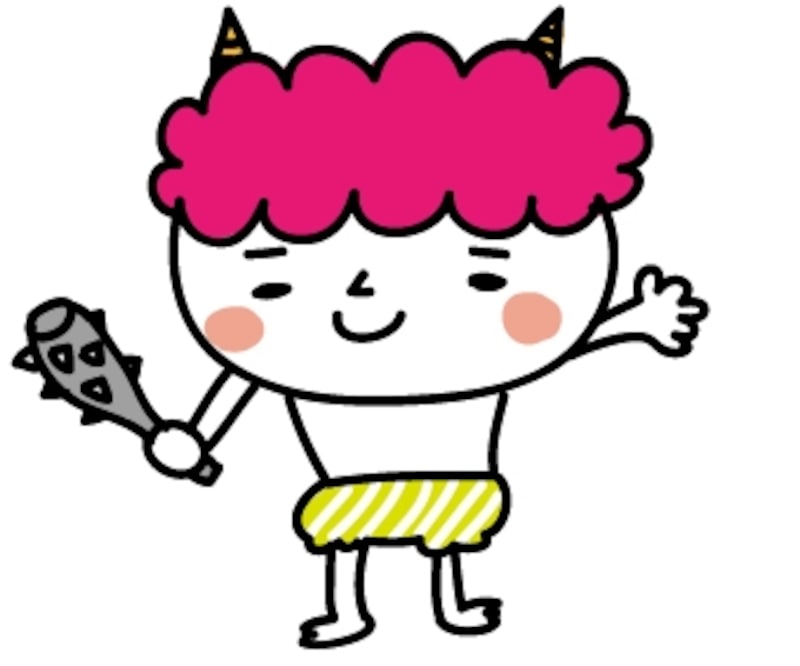 鬼　節分　イラスト　カラー　かわいい