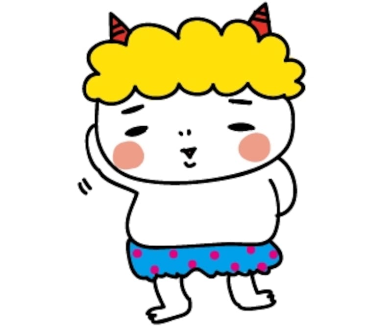 鬼　節分　イラスト　カラー　かわいい