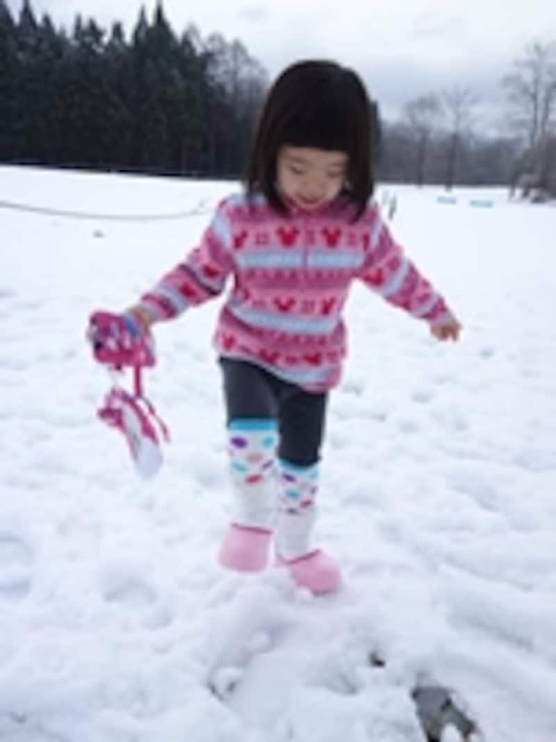 雪遊び