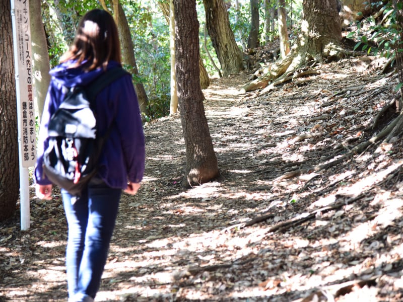 鎌倉は、ハイキングコースを上手に使うと効率的に移動できます。ハイキングコースを歩くには、動きやすい服装、滑りにくい靴、飲料水など山歩きの最低限の準備が必要です。