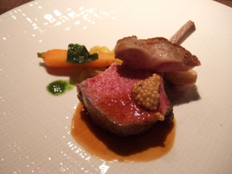 タスマニア産仔羊を使った一皿