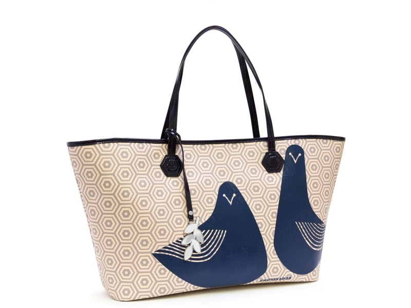 JONATHAN ADLER／Doves Duchess Medium East/West Tote