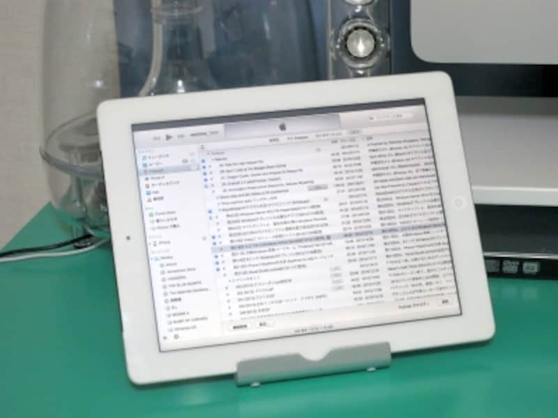 iPad側にiTunesを全画面表示して使っている