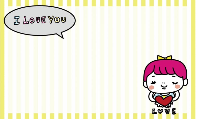 カード 背景 バレンタイン イラスト カラー かわいい
