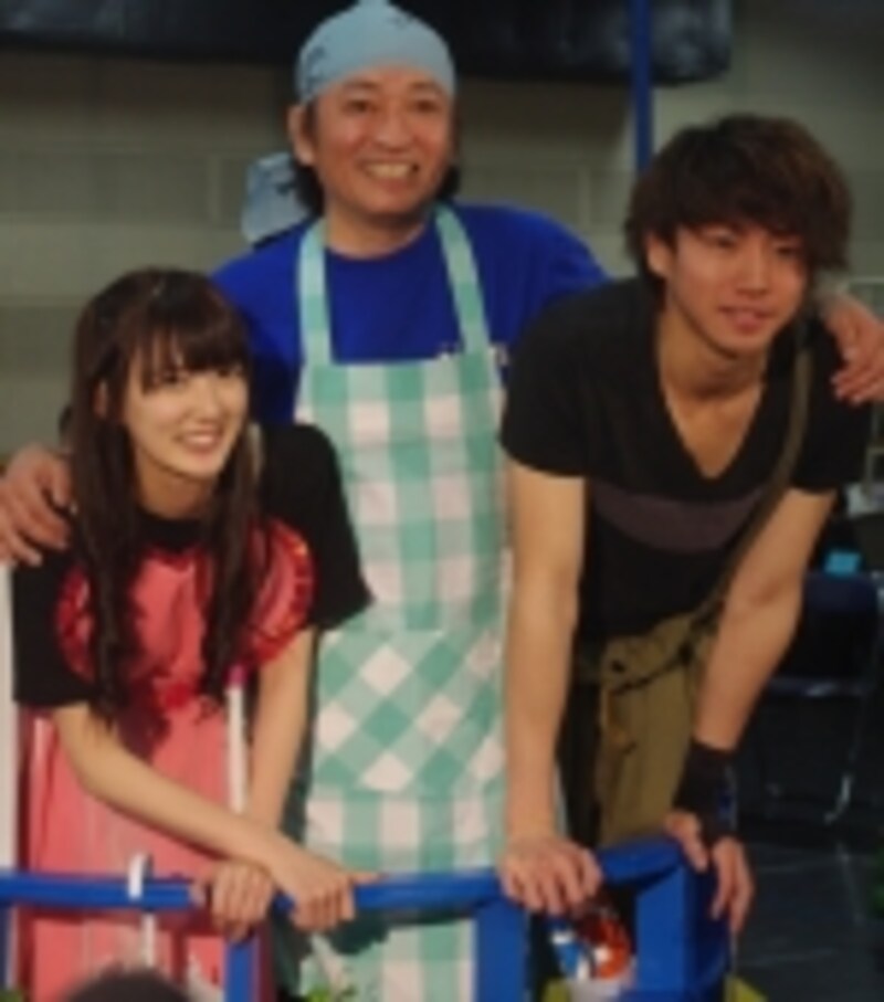 『サ・ビ・タ』出演の(左から)八坂沙織さん、駒田一さん、矢崎広さん(C) Marino Matsushima
