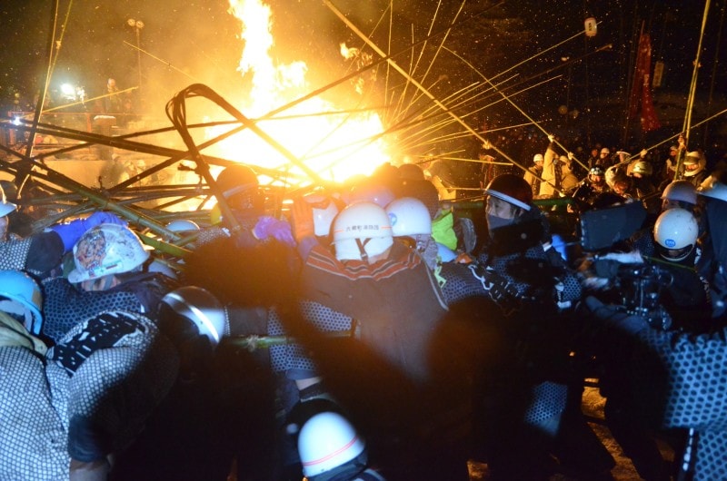 六郷のカマクラ 竹うち