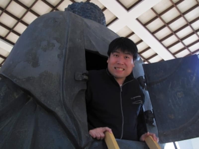 佐吉大仏様と筆者