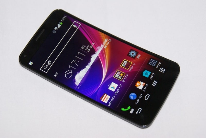 曲面ボディが斬新な大画面スマホ G Flex LGL23 [スマートフォン
