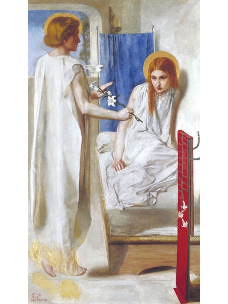 ダンテ・ゲイブリエル・ロセッティundefined《見よ、我は主のはしためなり（受胎告知）》１８４９－５０年undefined油彩・カンヴァス テート美術館蔵?Tate