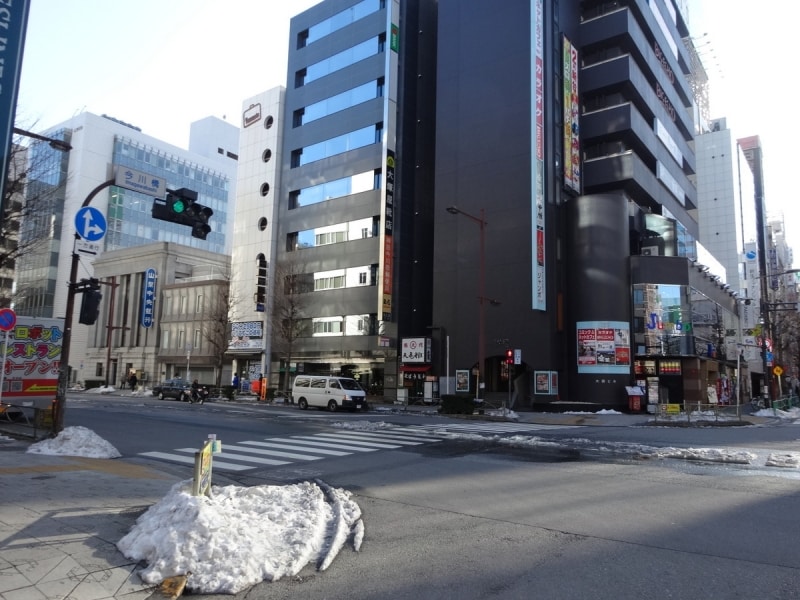 今は交差点と郵便局の名前などで残っている