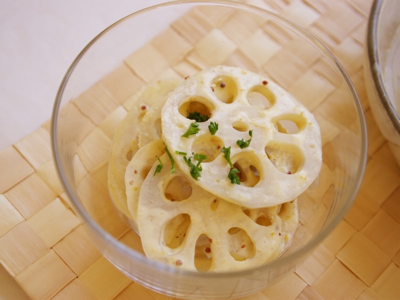 レンコンのマスタードサラダ