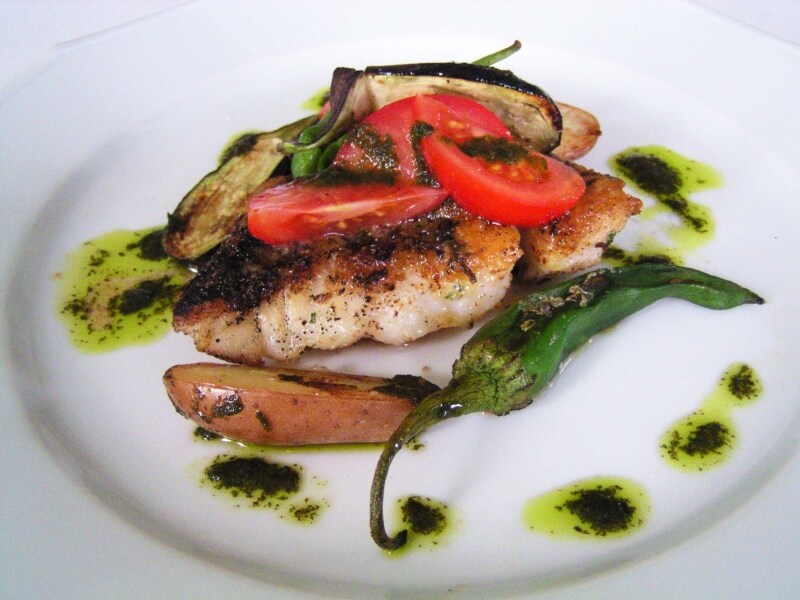 メインのお魚料理