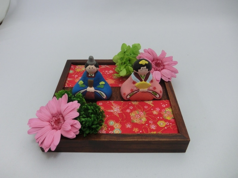 お雛様プリザアレンジ