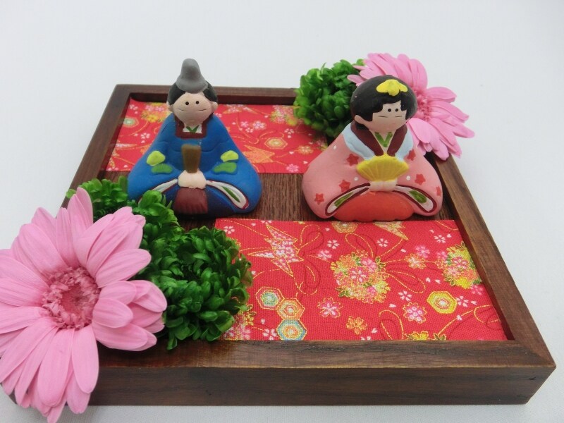 お雛様プリザアレンジ