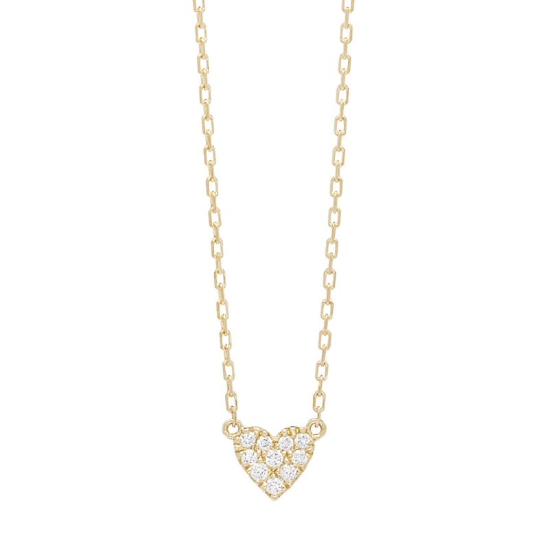 アーカーハートパヴェネックレス